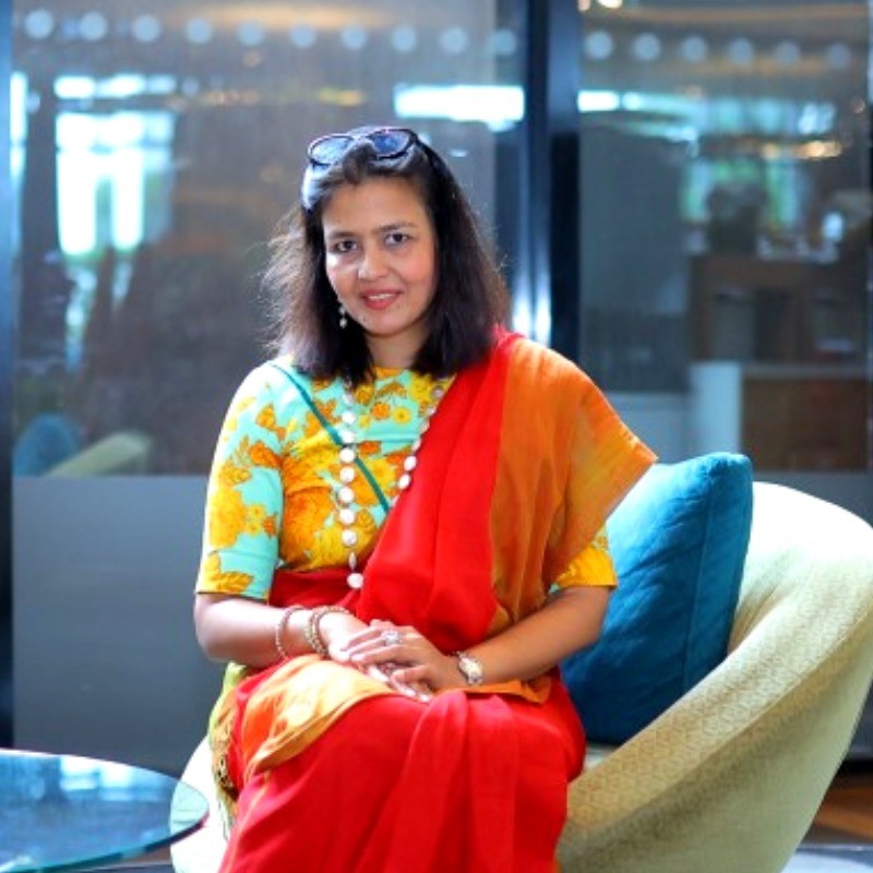 Portrait of Vani Gupta Dandiya, faculty at First Bridge Business School