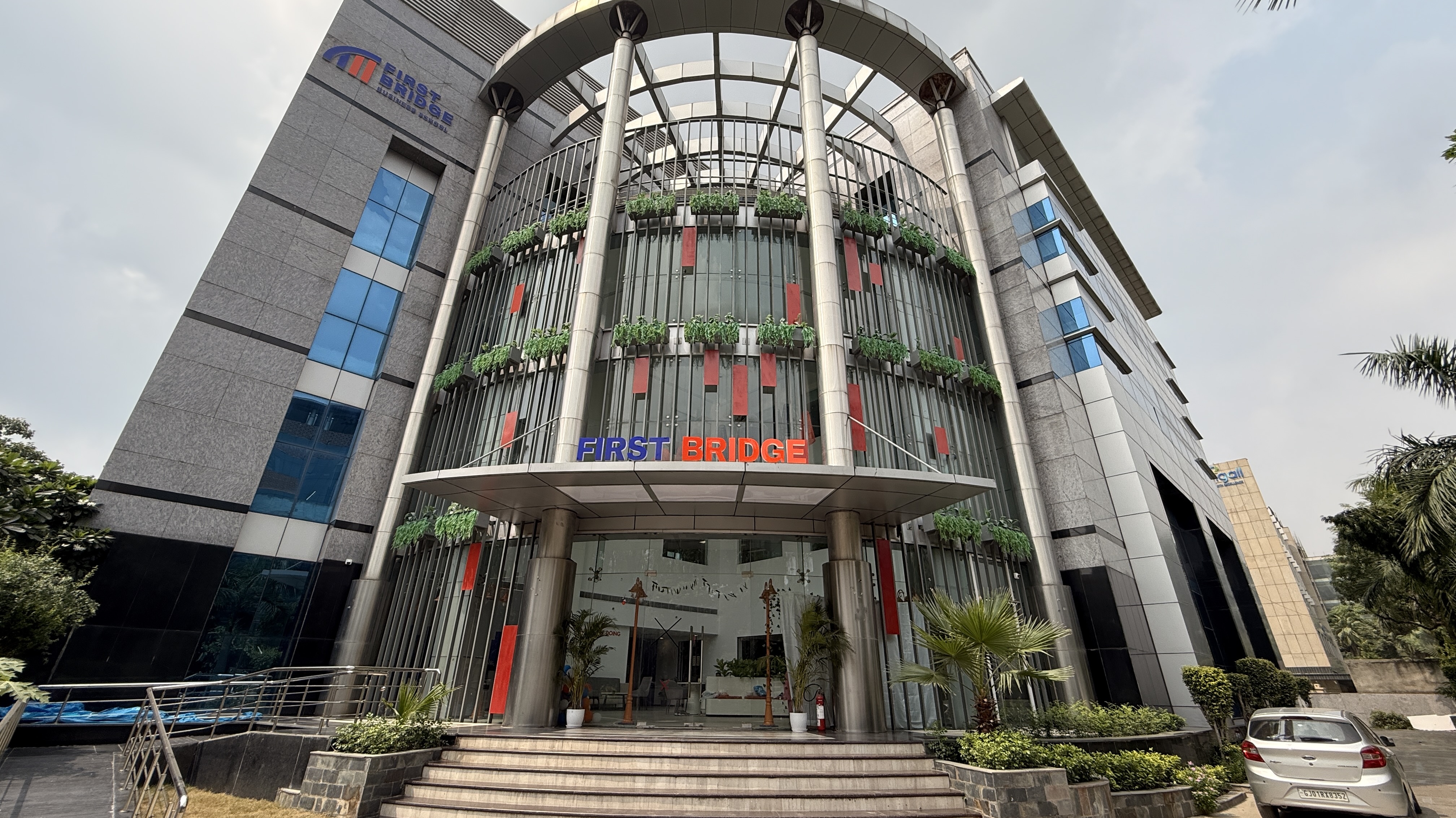 The First Bridge Business School campus building in Sector 32, Gurugram